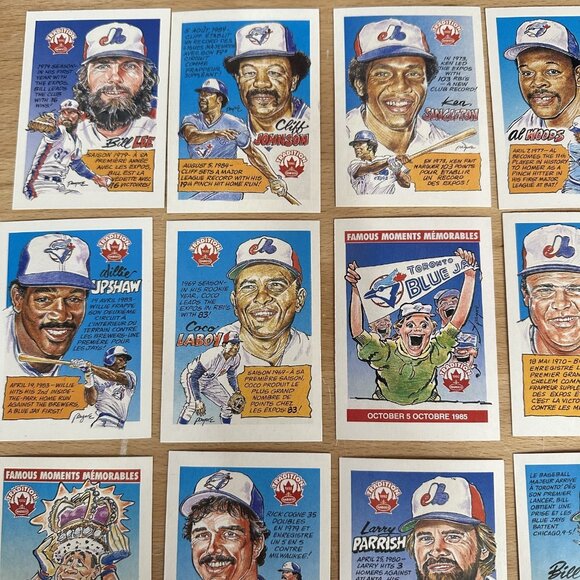 1992 Nabisco Series- Toronto  Blue Jays and Montreal Expos - Complete Set of 36 - Picture 2 of 6
